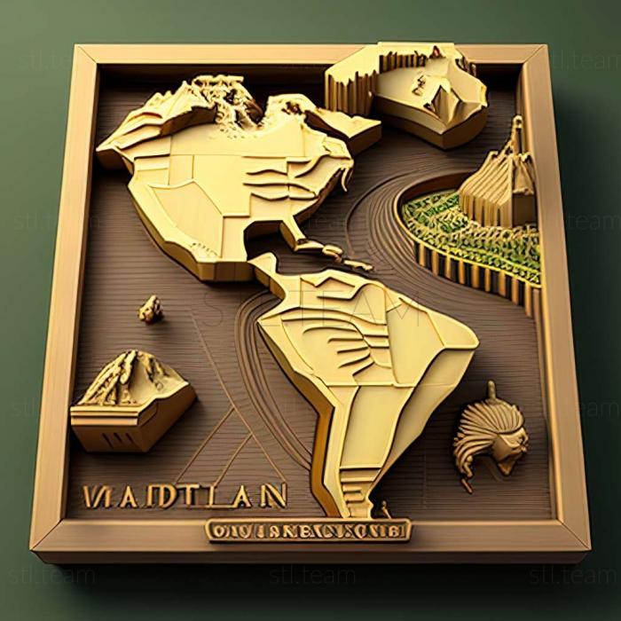 3D модель Sid Meiers Civilization V Scrambled Nations Map Pack ga (STL)